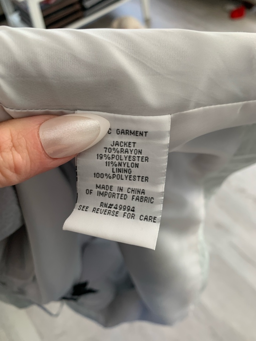 R&M Richards Light Gray Tiered Midi Dress with Cropped Jacket - Picture 5 of 16
